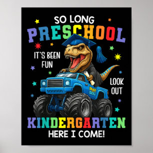 So Long Preschool Afstuderen CL 2025 Dinosaurus Ki Poster