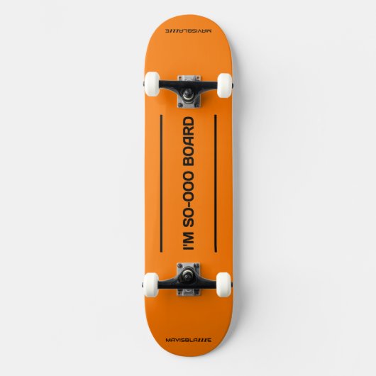 ...SO-OOBOARD skateboard: verbrand sinaasappel Skateboard (Voorkant)
