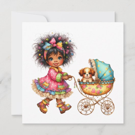 SO Precious Baby Buggy thème Invitation (Devant)