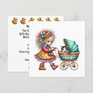 SO Precious Baby Buggy thème Invitation