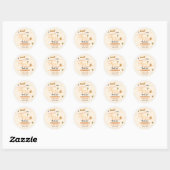 So Sweet To Bee Three Cute Honey Bee 3rd Birthday Ronde Sticker (Vel)