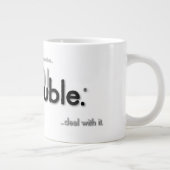 SO!Trouble logo's en slagzinnen Extra Grote Beker (Rechts)