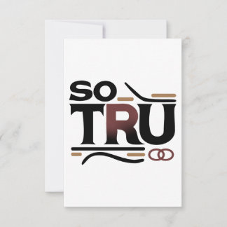 SO TRU Response-Kaart RSVP Kaartje