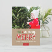 So Very Merry Holiday Carte photo (Debout devant)