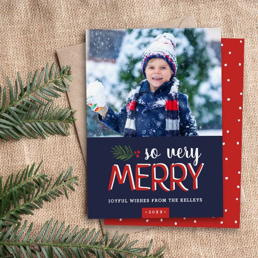 So Very Merry Holiday Carte photo