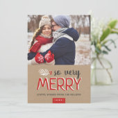 So Very Merry Holiday Carte photo (Debout devant)