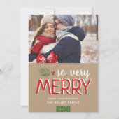 So Very Merry Holiday Carte photo (Devant)