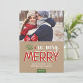 So Very Merry Holiday Carte photo (Debout devant)