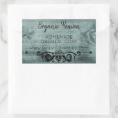 Soap artisanal Rustique Bois Pays Étiquette produi (Sac)