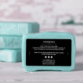 Soap Bar Ingrediënten Lijst Productlabel Sticker