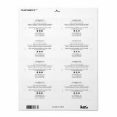 Soap Bar Ingrediënten Lijst Productlabel Sticker (Full Sheet)