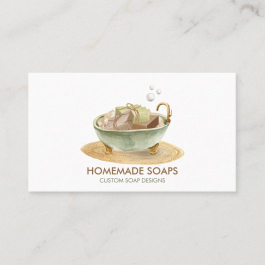 Soap Bathtub boho logo Visitekaartje (Voorkant)