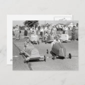Soap Box Derby, 1940 Briefkaart (Voorkant / Achterkant)