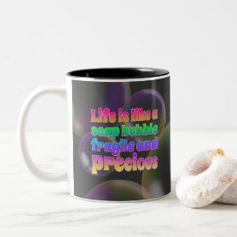 Soap Bubble | broos en kostbaar Tweekleurige Koffiemok