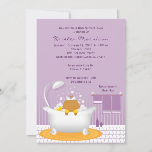 Soap Bubbles Baby shower Uitnodiging (Voorkant)