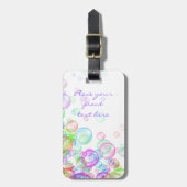 Soap Bubbles Bagagelabel (Voorkant verticaal)