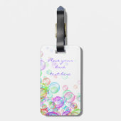 Soap Bubbles Bagagelabel (Achterkant verticaal)