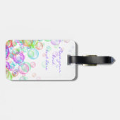 Soap Bubbles Bagagelabel (Achterkant horizontaal)