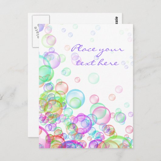 Soap Bubbles Briefkaart (Voorkant / Achterkant)