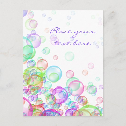 Soap Bubbles Briefkaart (Voorkant)