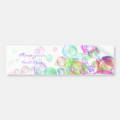 Soap Bubbles Bumpersticker (Voorkant)