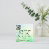 Soap Bubbles Green | QR Scan Label (Staand voorkant)