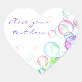 Soap Bubbles Hart Sticker