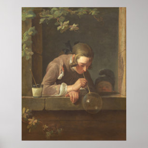 Soap Bubbles - Jean-Siméon Chardin Fine Art Poster