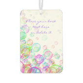 Soap Bubbles Luchtverfrisser (Achterkant)