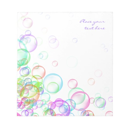 Soap Bubbles Notitieblok (Voorkant)