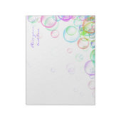 Soap Bubbles Notitieblok (Gedraaid)
