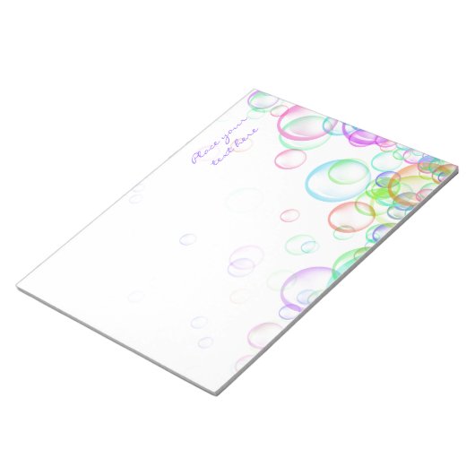 Soap Bubbles Notitieblok (Schuin)