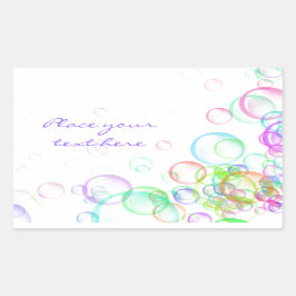 Soap Bubbles Rechthoekige Sticker