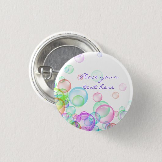 Soap Bubbles Ronde Button 3,2 Cm (Voorkant /achterkant)