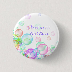 Soap Bubbles Ronde Button 3,2 Cm