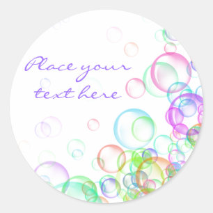 Soap Bubbles Ronde Sticker