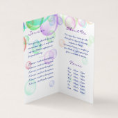 Soap Bubbles Visitekaartjes (Binnen)