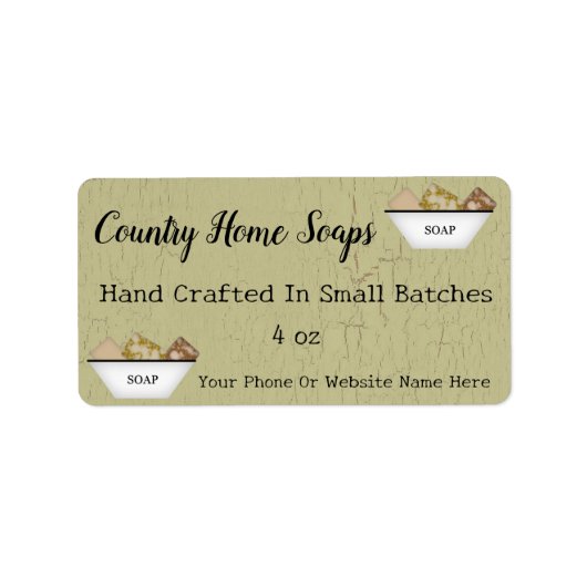 Soap Business Soap Bar — Productlabels Etiket (Voorkant)