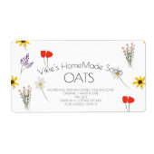 Soap Business Wildbloemen Art Etiket (Voorkant)