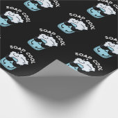 Soap Cool Funny Soap Pun Dark BG Cadeaupapier (Hoek)