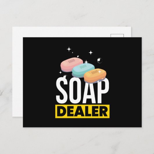 Soap Dealer Soap Making Briefkaart (Voorkant / Achterkant)