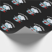 Soap-erdad Funny soap Dad Pun Dark BG Cadeaupapier (Hoek)
