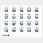 Soap-erdad Grappige zeep Pap Pun Ronde Sticker (Vel)