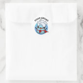 Soap-erdad Grappige zeep Pap Pun Ronde Sticker (Tas)