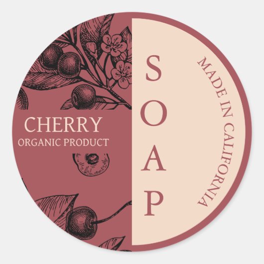 Soap Fabriqué à la main Étiquette moderne (Devant)
