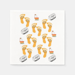 Soap Feet Napkin Servet