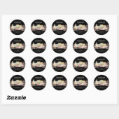 Soap Lavender Spa Natural black Ronde Sticker (Vel)