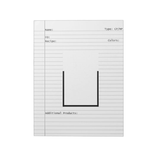 Soap Makers Design Sjabloon Letterhead Notitieblok (Gedraaid)