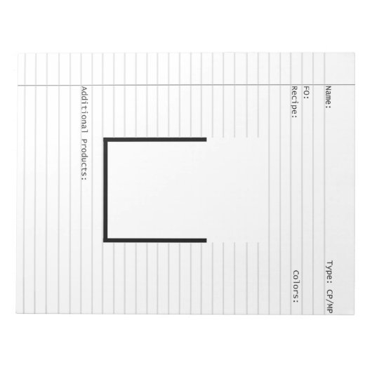Soap Makers Design Sjabloon Letterhead Notitieblok (Voorkant)