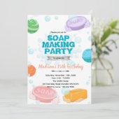Soap Making Party Invitation (Debout devant)